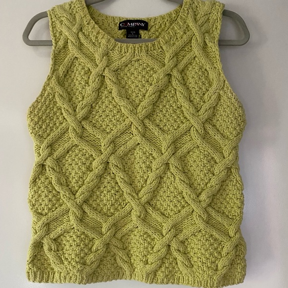 COMPANY by ELLEN TRACEY CHUNKY KNIT SLEEVES SWEATER TOP . - Picture 4 of 13